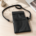 Premium Black Leather Crossbody Bag for Men | Luxury Messenger Shoulder Sling Bag