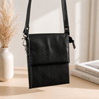 Premium Black Leather Crossbody Bag for Men | Luxury Messenger Shoulder Sling Bag