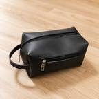 Luxury Leather Hanging Bag for Men | Premium Travel Dopp Kit & Organizer