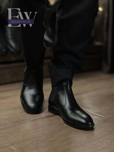 CHELSEA BOOTS – PREMIUM BLACK LEATHER WINTER COLLECTION