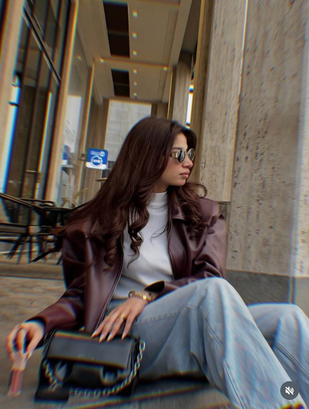 Burgundy Leather Jacket (For Women)