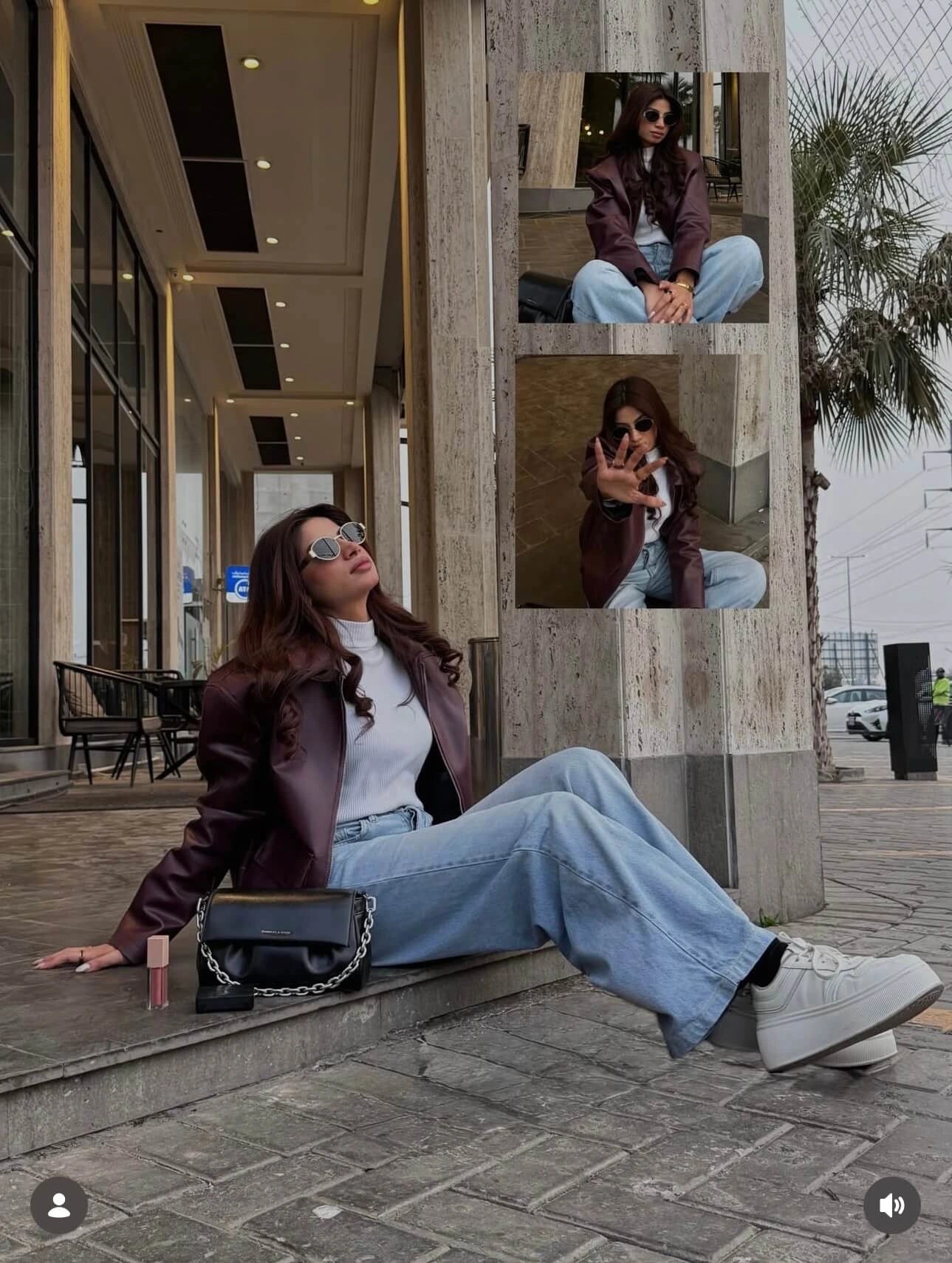 Unisex Burgundy Leather Bomber Jacket