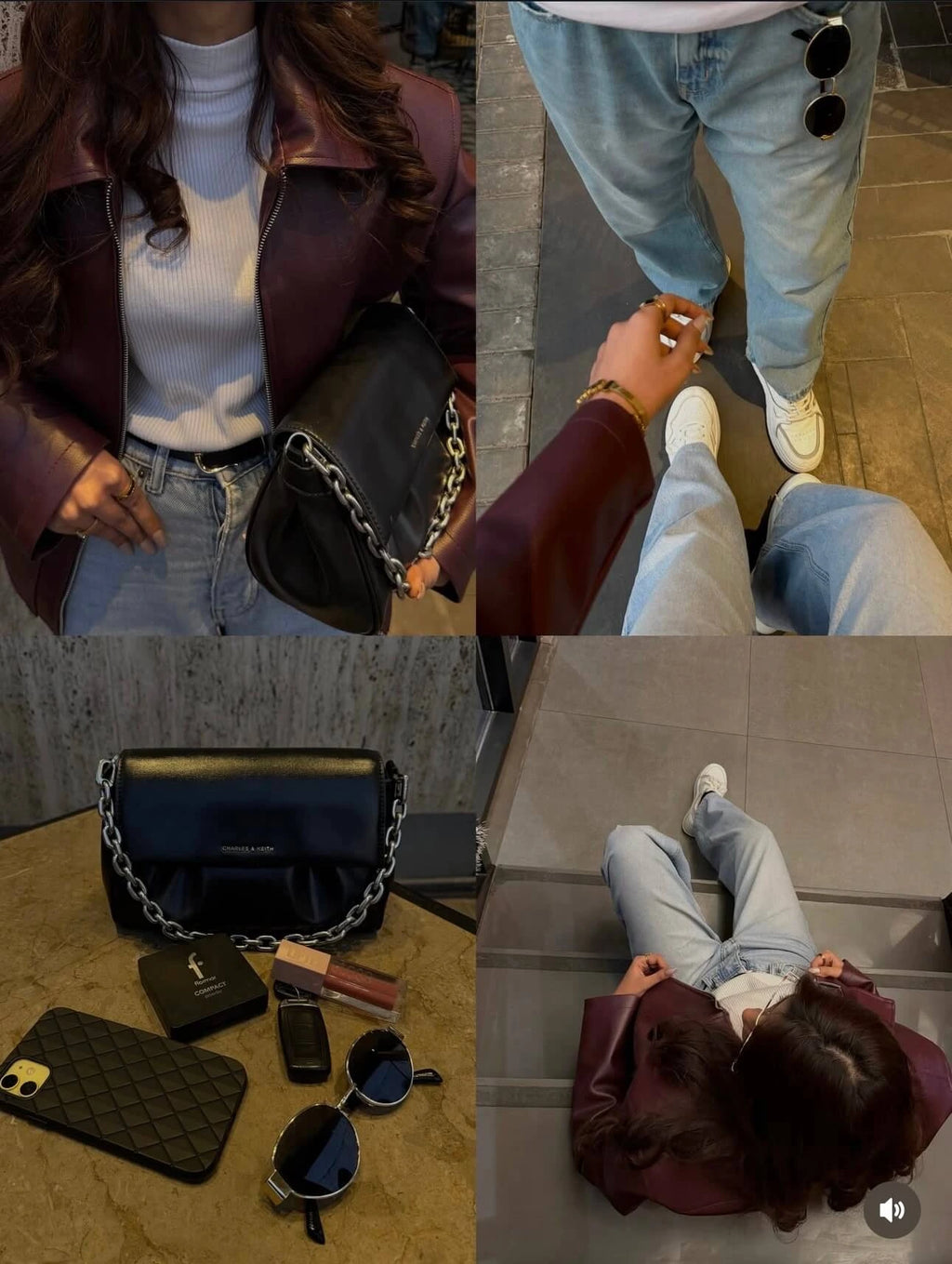 Unisex Burgundy Leather Bomber Jacket