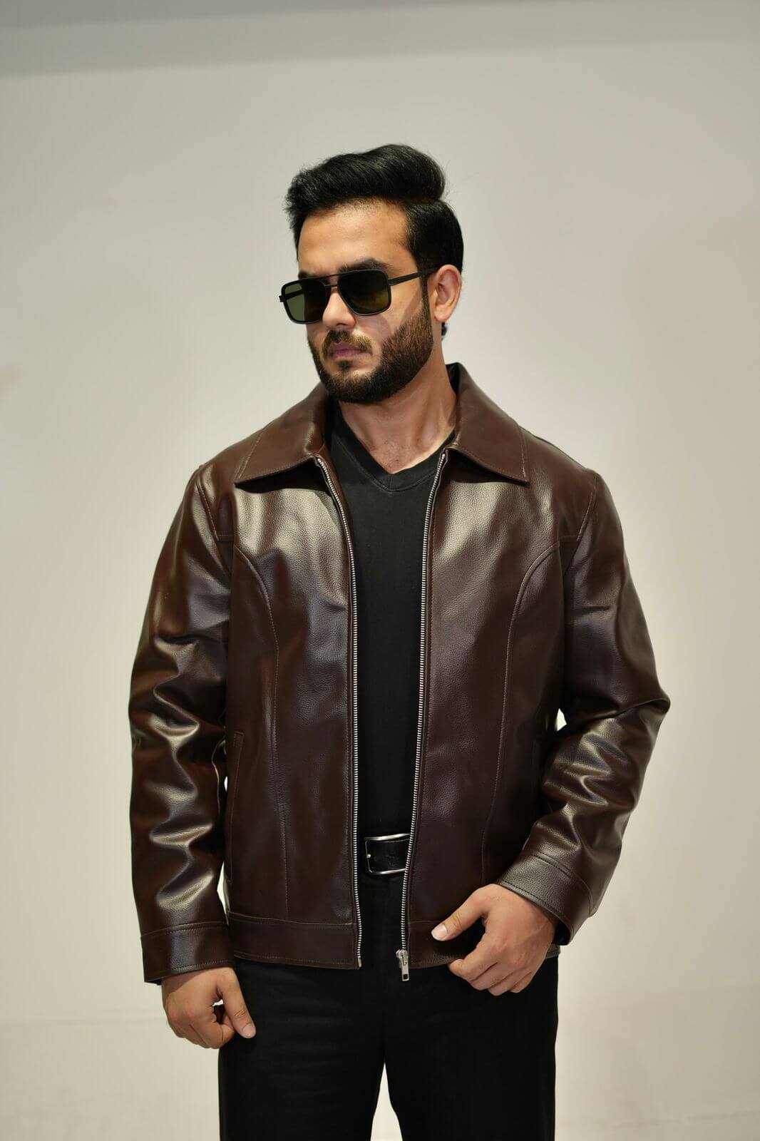 Men’s Coffee Brown Mafia Style Jacket