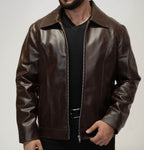 Men’s Coffee Brown Mafia Style Jacket