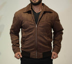 Men’s Premium Chocolate Brown Suede Jacket