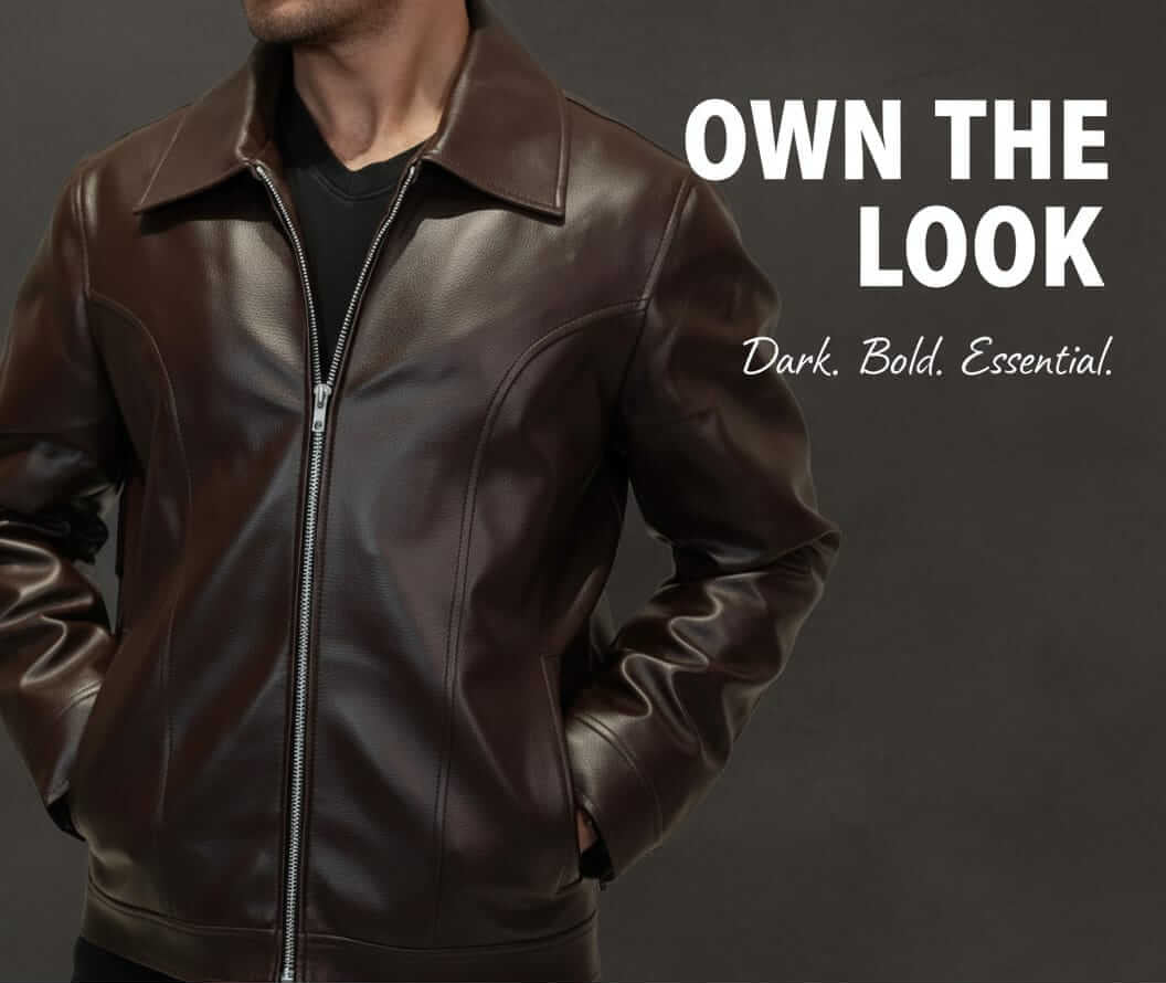 Men’s Coffee Brown Mafia Style Jacket