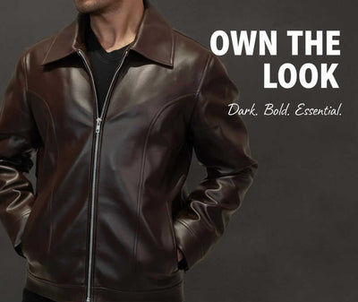 Men’s Coffee Brown Mafia Style Jacket