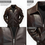 Men’s Coffee Brown Mafia Style Jacket