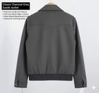 Men’s Premium Grey Suede Jacket