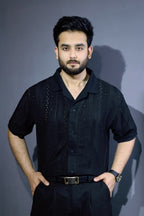 old money black outfit men