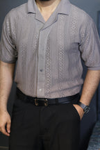 luxury grey shirt men