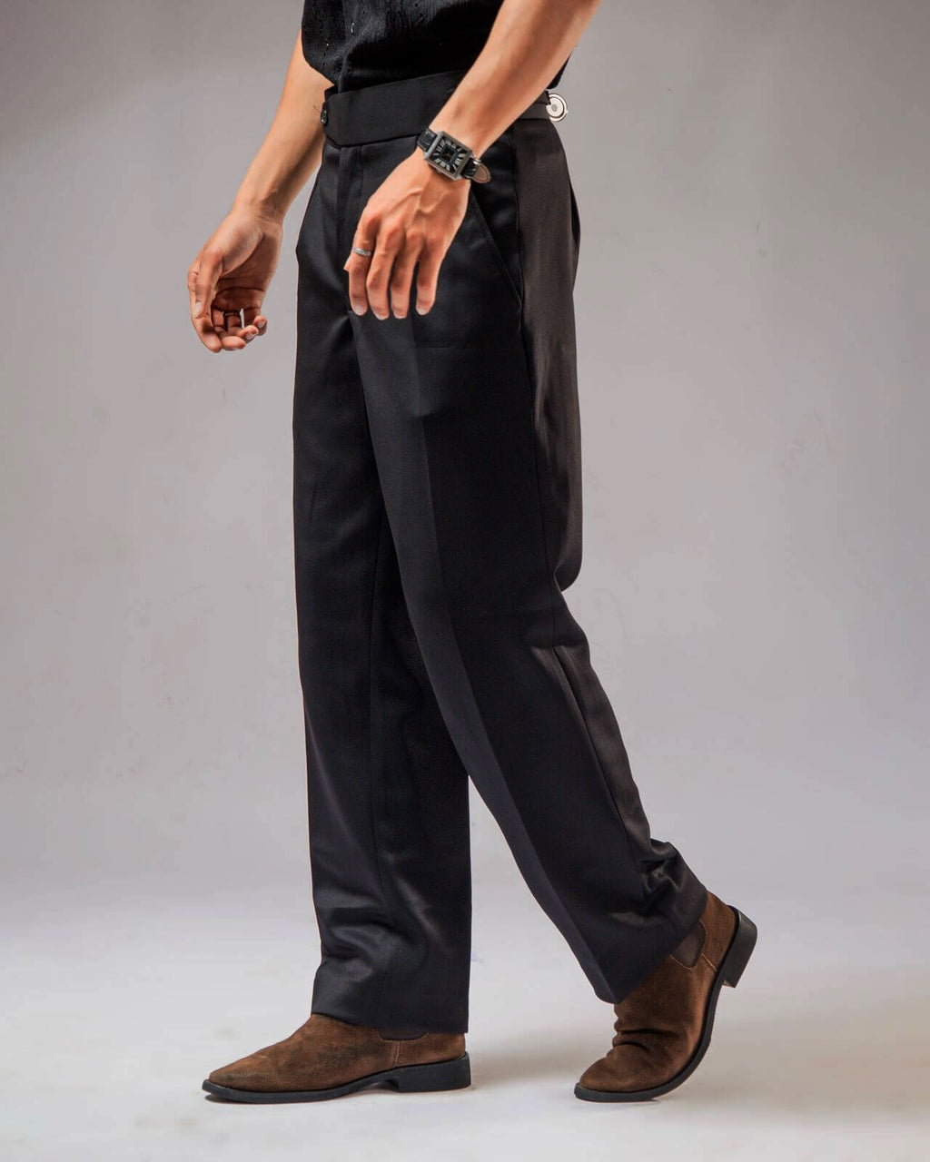 Men’s Black Bootcut Dress Pants – Bootcut Formal Trousers